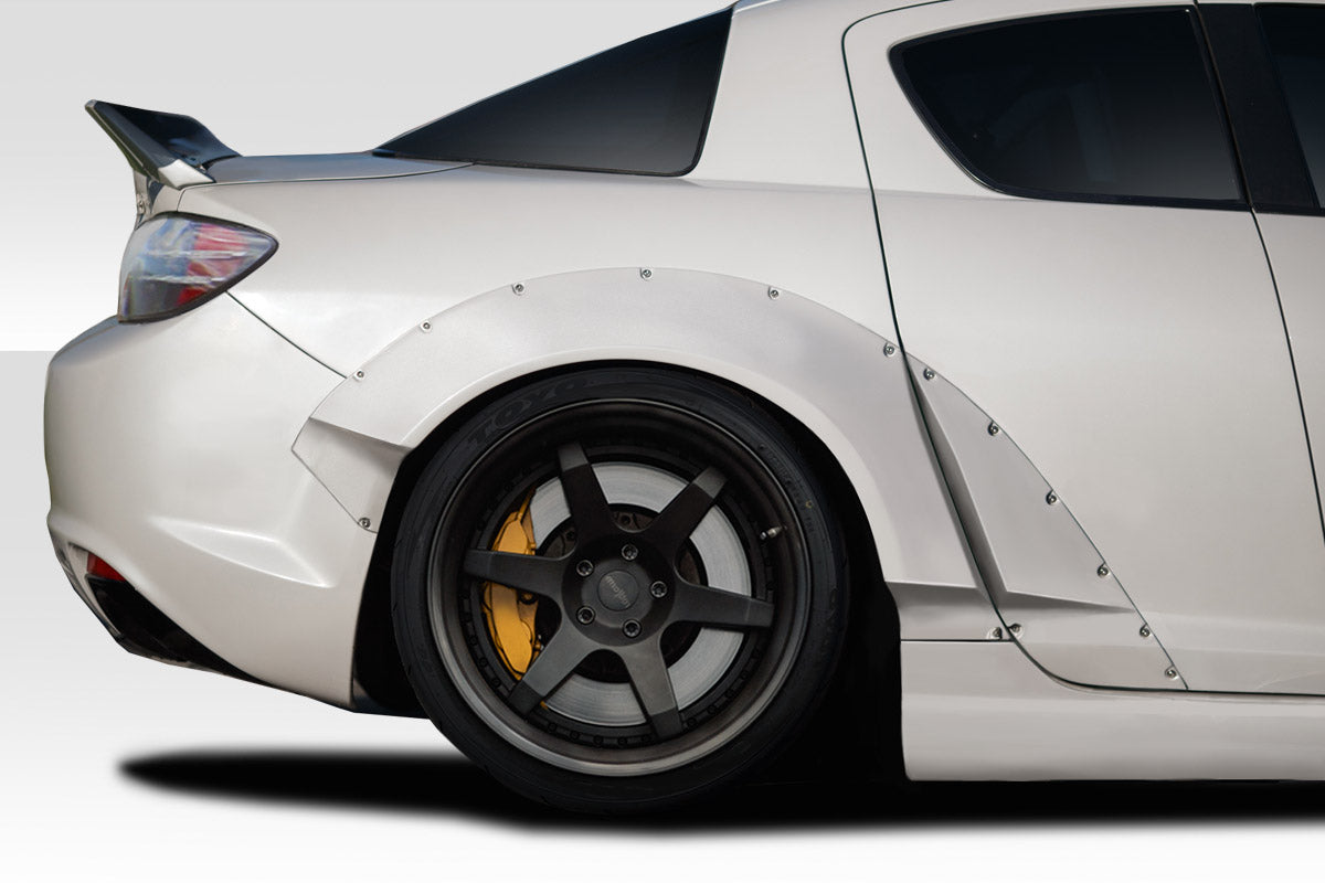 Extreme Dimensions Duraflex RBS Rear Fender Flares Compatible With 2009-2011 Mazda RX8 - 4 Piece - 115826