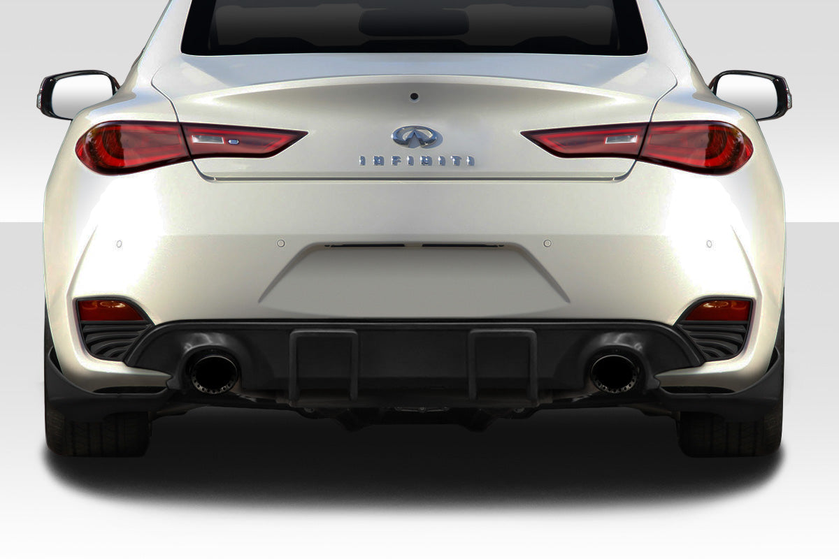 Extreme Dimensions Duraflex J Spec Rear Diffuser Compatible With 2017-2022 Infiniti Q60 - 3 Piece - 116089