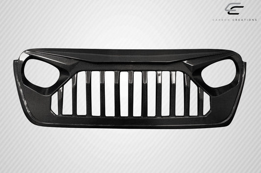 Carbon Creations Predator Grille Compatible With 2019-2023 Wrangler JL Gladiator JT - 1 Piece - 116320