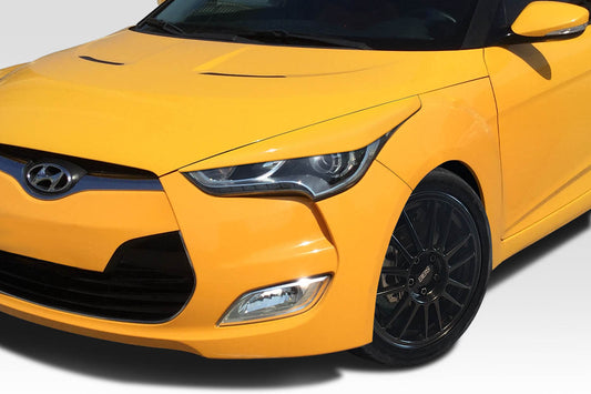 Extreme Dimensions Duraflex Raptor Eye Lids Compatible With 2012-2017 Hyundai Veloster - 2 Piece - 116656