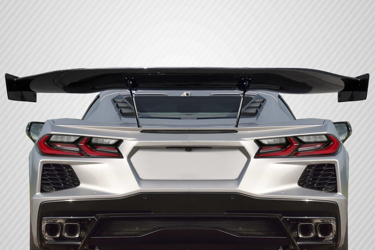 Carbon Creations Gran Veloce GT Rear Spoiler Compatible With 2020-2023 Chevrolet Corvette C8 - 5 Piece - 116953