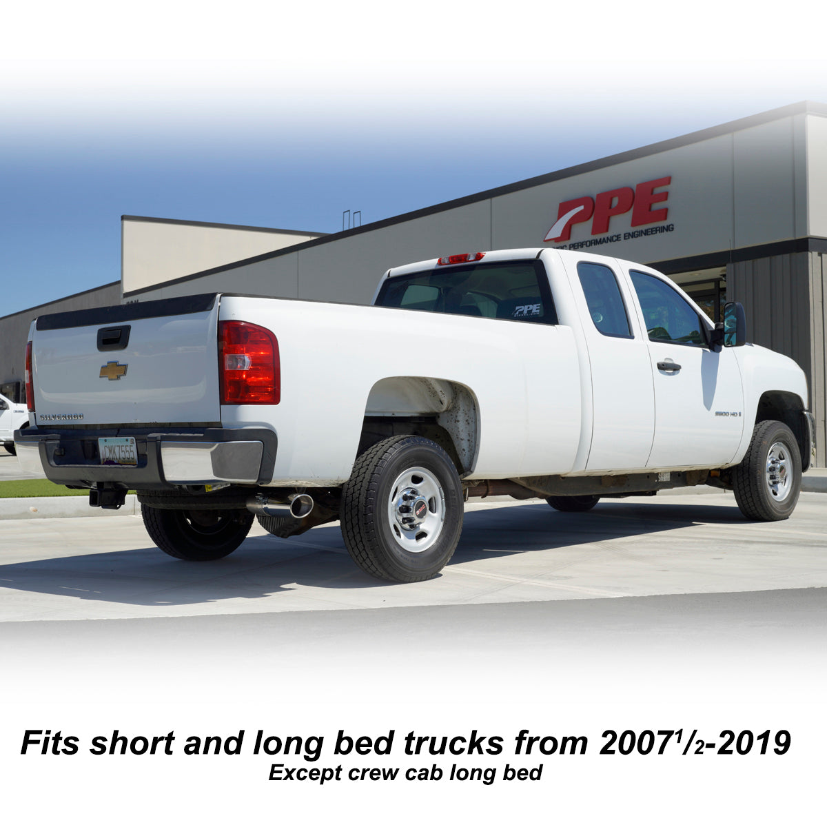 2007-2019 GM 6.6L Duramax 304 Stainless Steel Cat-Back Performance Exhaust System with Polished Tip ppepower