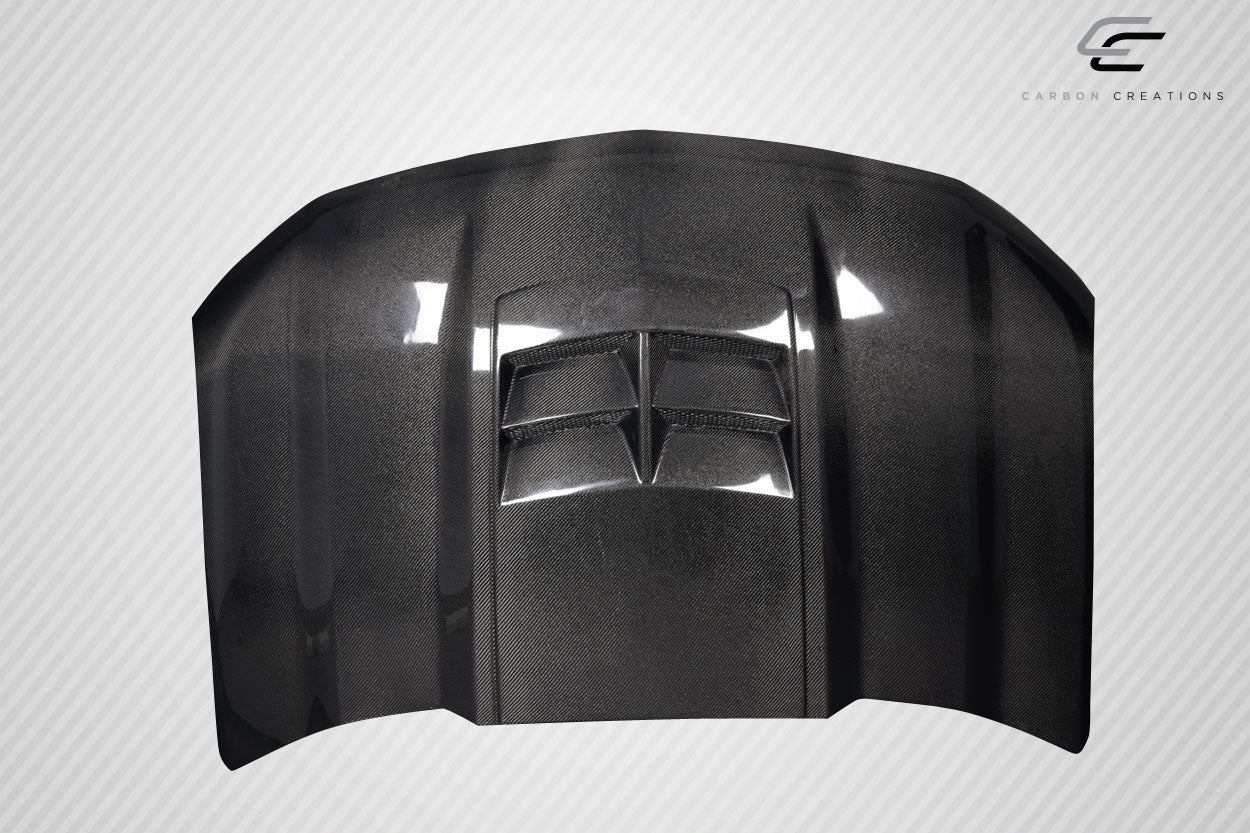 Carbon Creations ZL1 Hood Add On Compatible With 2019-2023 Chevy Silverado 1500 - 1 Piece - 117262