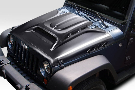 Extreme Dimensions Duraflex Avenge Hood Compatible With 2007-2018 Jeep Wrangler JK - 1 Piece - 117934