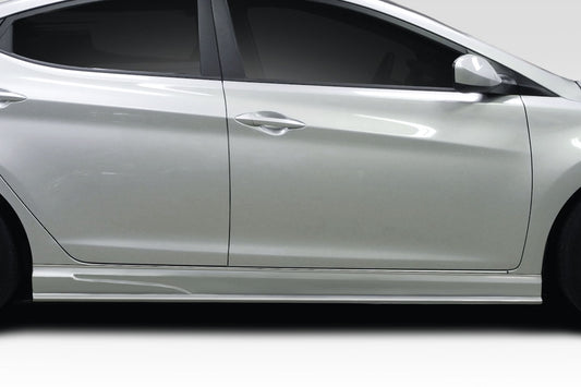 Extreme Dimensions Duraflex SQR Side Skirts Compatible With 2011-2013 Hyundai Elantra - 2 Piece - 118067