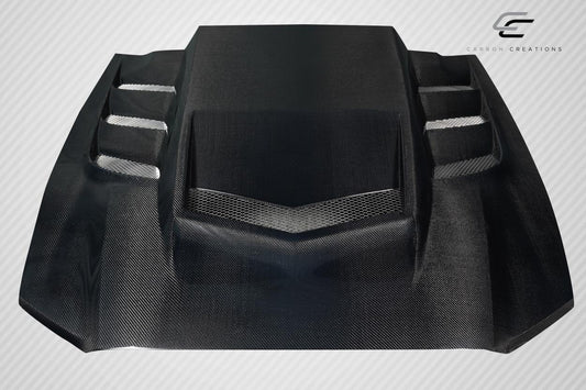 Carbon Creations Interceptor Hood Compatible With 2013-2014 Ford Mustang - 1 Piece - 118126