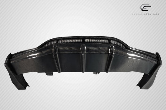 Carbon Creations Weaver Rear Lip Add On Spoiler Compatible With 2015-21 Mercedes C Class - 3 Piece - 118172