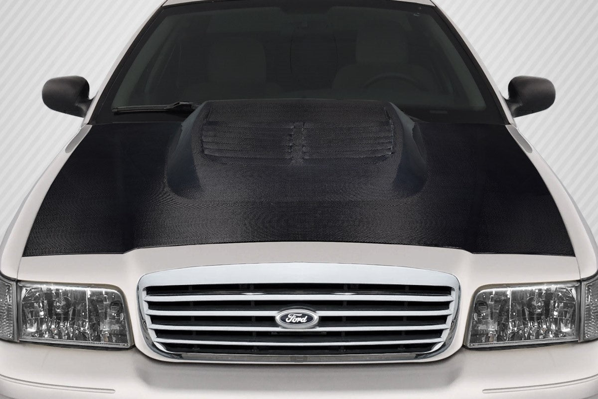Carbon Creations GT500 Look Hood Compatible With 1998-2011 Ford Crown Victoria - 1 Piece - 119157