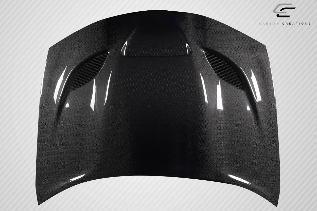 Carbon Creations Geo6ix Dritech Hellcat Hood Compatible With 2015-2023 Dodge Charger - 1 Piece - 119205