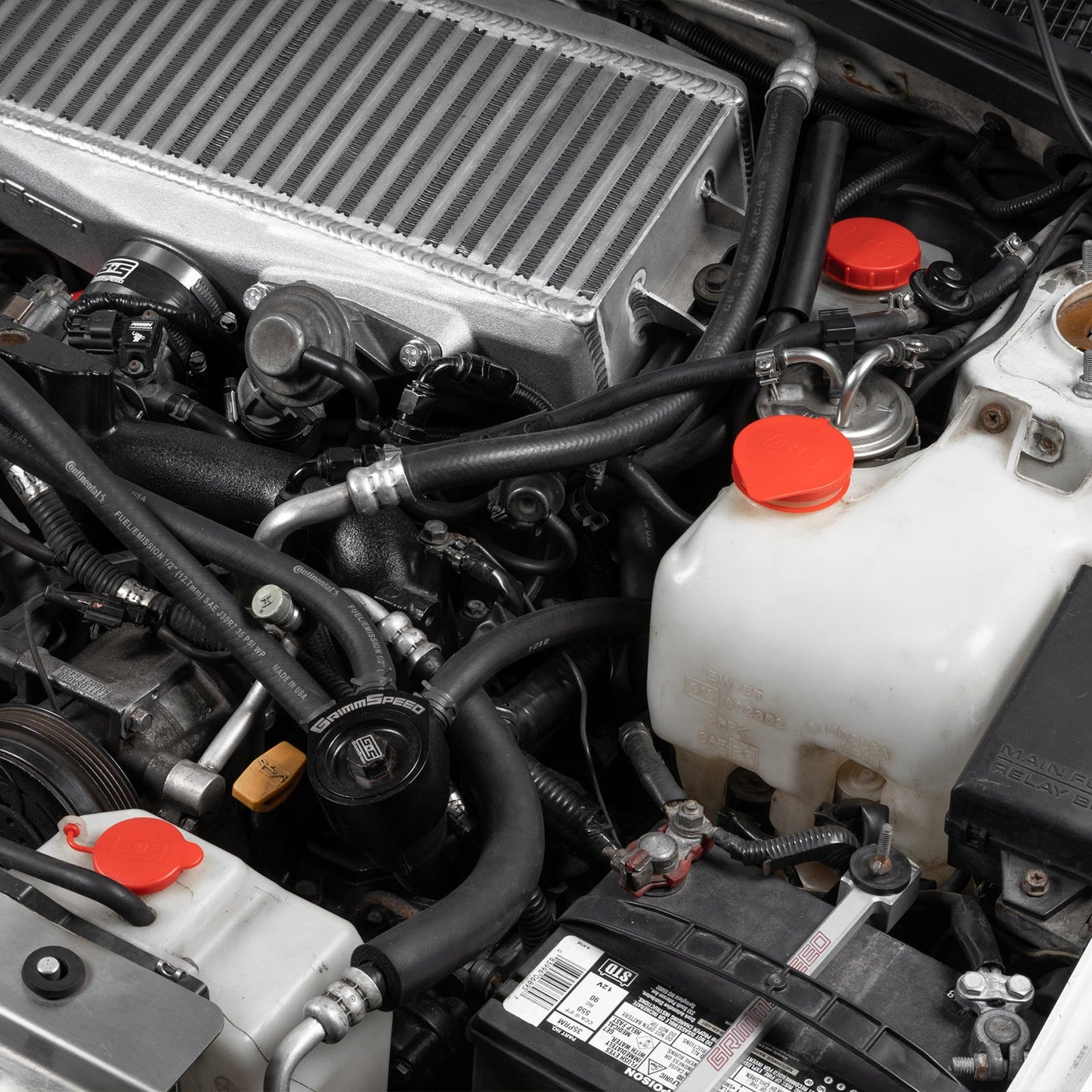 GrimmSpeed Engine Bay Dress-Up Caps - Red GRM120070