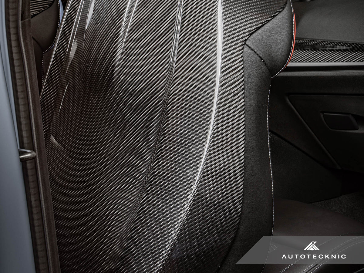 AutoTecknic Dry Carbon Full Seat Back Cover Set - BMW F91/ F92 M8