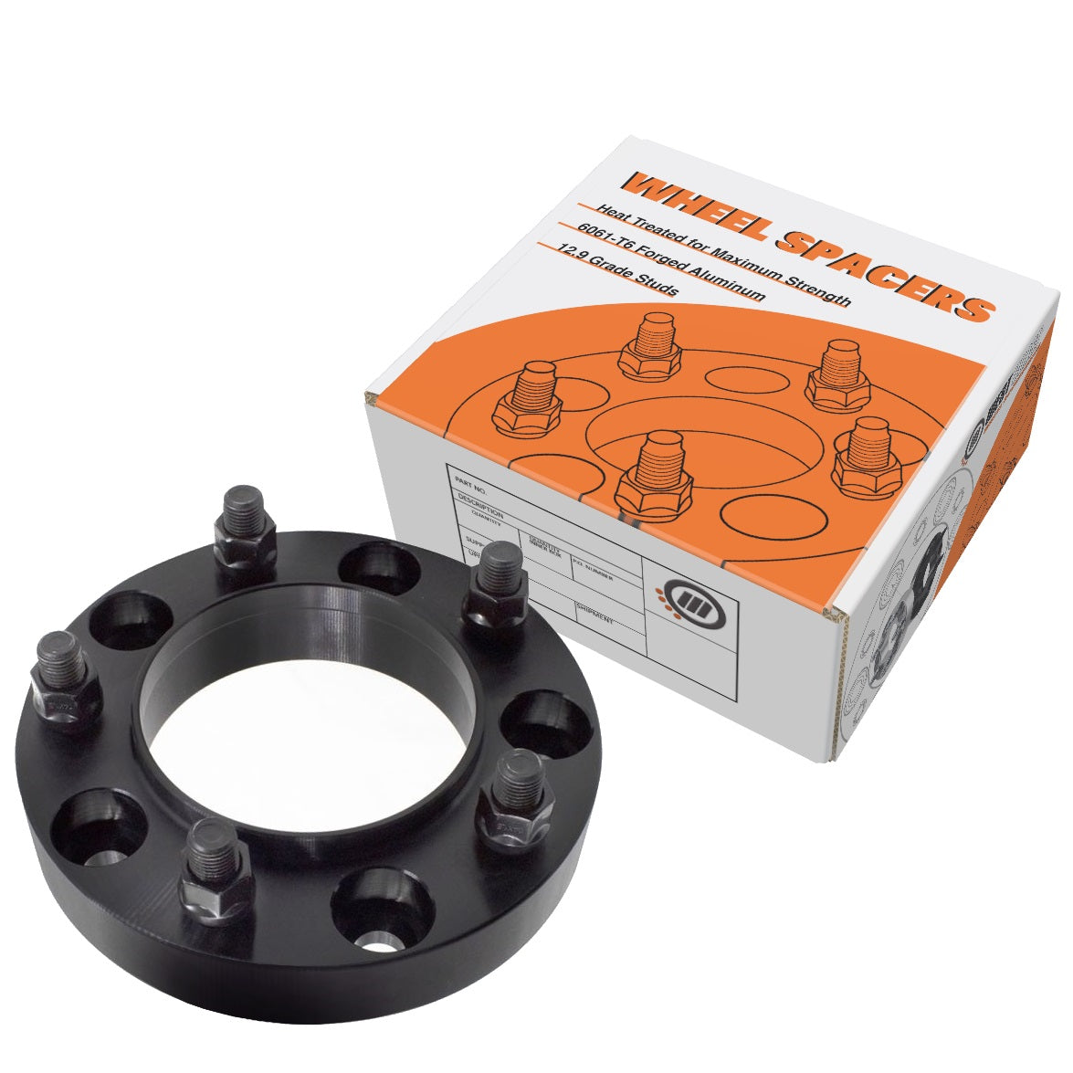 5x150 Bolt Pattern | 1.50" | 110mm CB | 14x1.50 Studs Black - West Coast Wheel Accessories 15-14-5150-5150-110HC