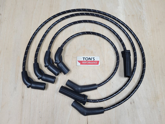 Cloth Braided 8mm Harley Davidson 2017-2023 M8 Road King / Street Glide FLHX Spark Plug Wires