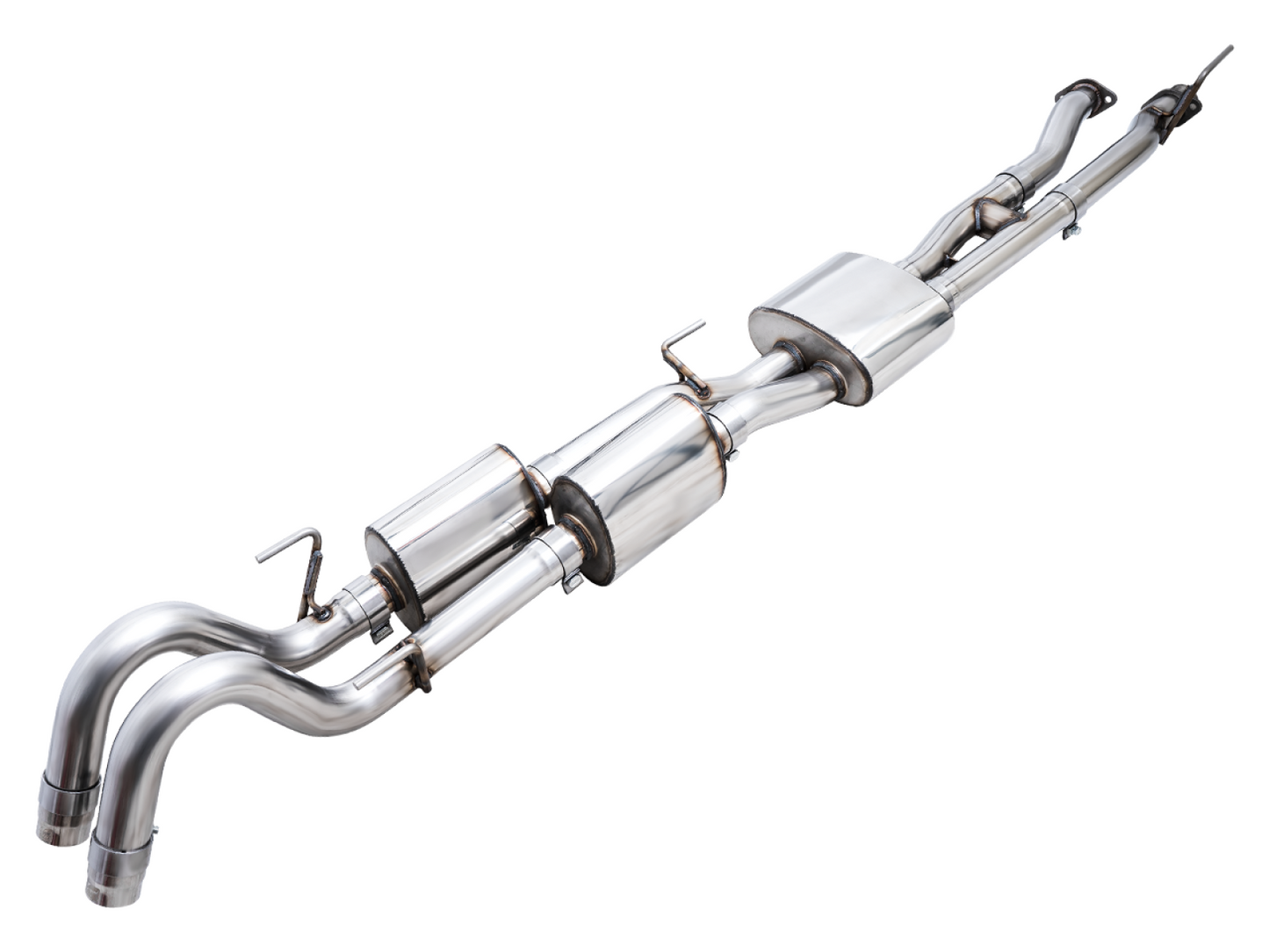 AWE Tuning 0FG Exhaust with BashGuard for 3rd Gen Tacoma - No Tips 3015-31826