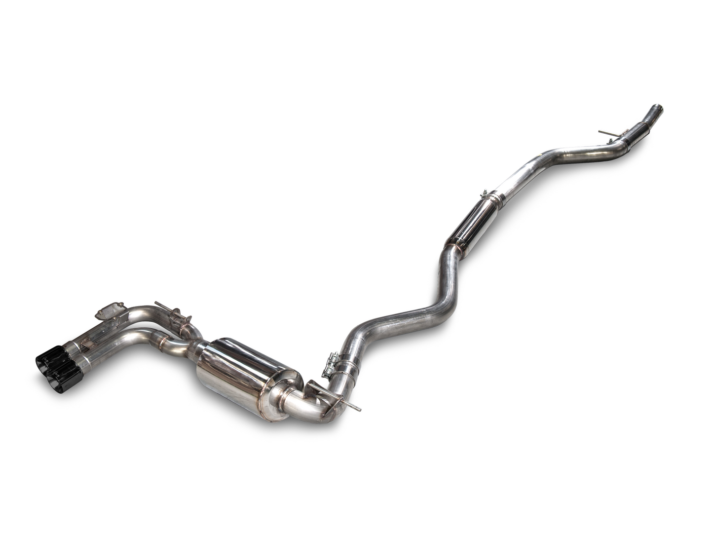 AWE Tuning Touring Edition Axle-back Exhaust for BMW F3X 28i / 30i, Single Side - Diamond Black Tips (80mm) 3010-23022