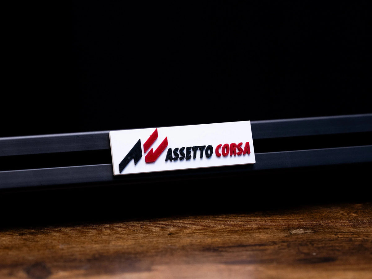 Assetto Corsa 3D Logo Art Decor For Sim Racing