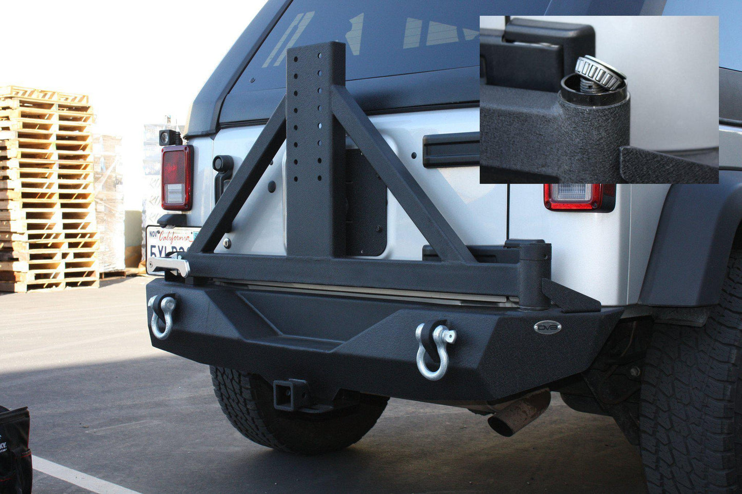 2007-18 Jeep JK Mid Width Rear Bumper & Tire Carrier | RS-1-DV8 Offroad