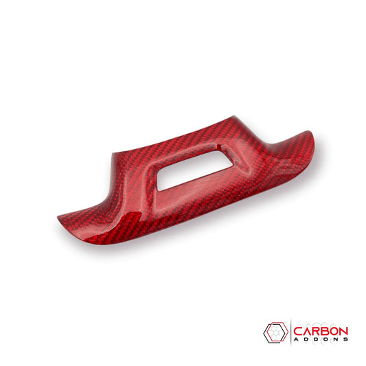 2016-2024 Camaro Carbon Fiber Lower Steering Wheel Emblem Trim Cover