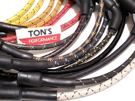 Cloth Braided Replacement 8mm Plug Wires Harley Sportster 2007+ 48 72 883 1200