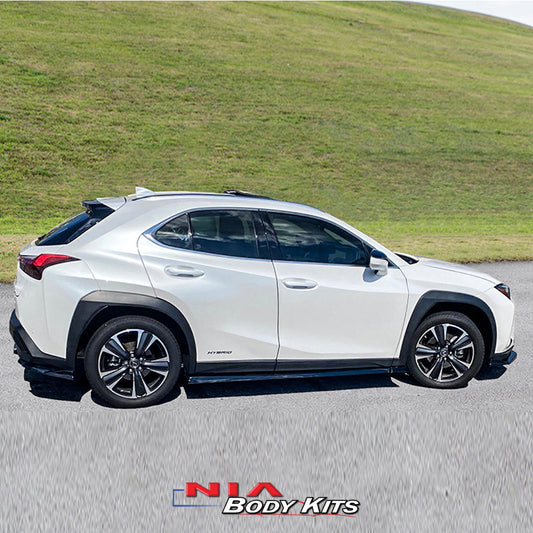 NIA Body Kits upgrades your Lexus UX200, UX250h, UX300e an aggressive stance without altering the factory design. Contact us at www.niaautodesign.com
