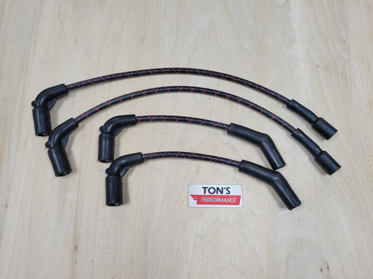 Cloth Braided Plug Wires M8 Harley Softail 2018+ / Road King ST, CVO Street Glide 2024+