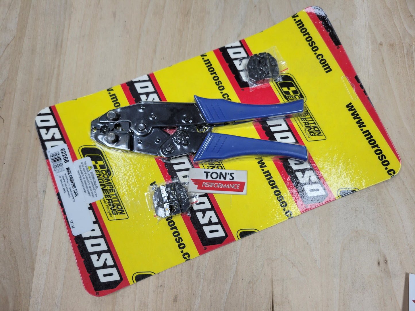 Moroso 62268 Professional Spark Plug Wire Crimping Stripper Tool 8mm 8.5mm Ratcheting