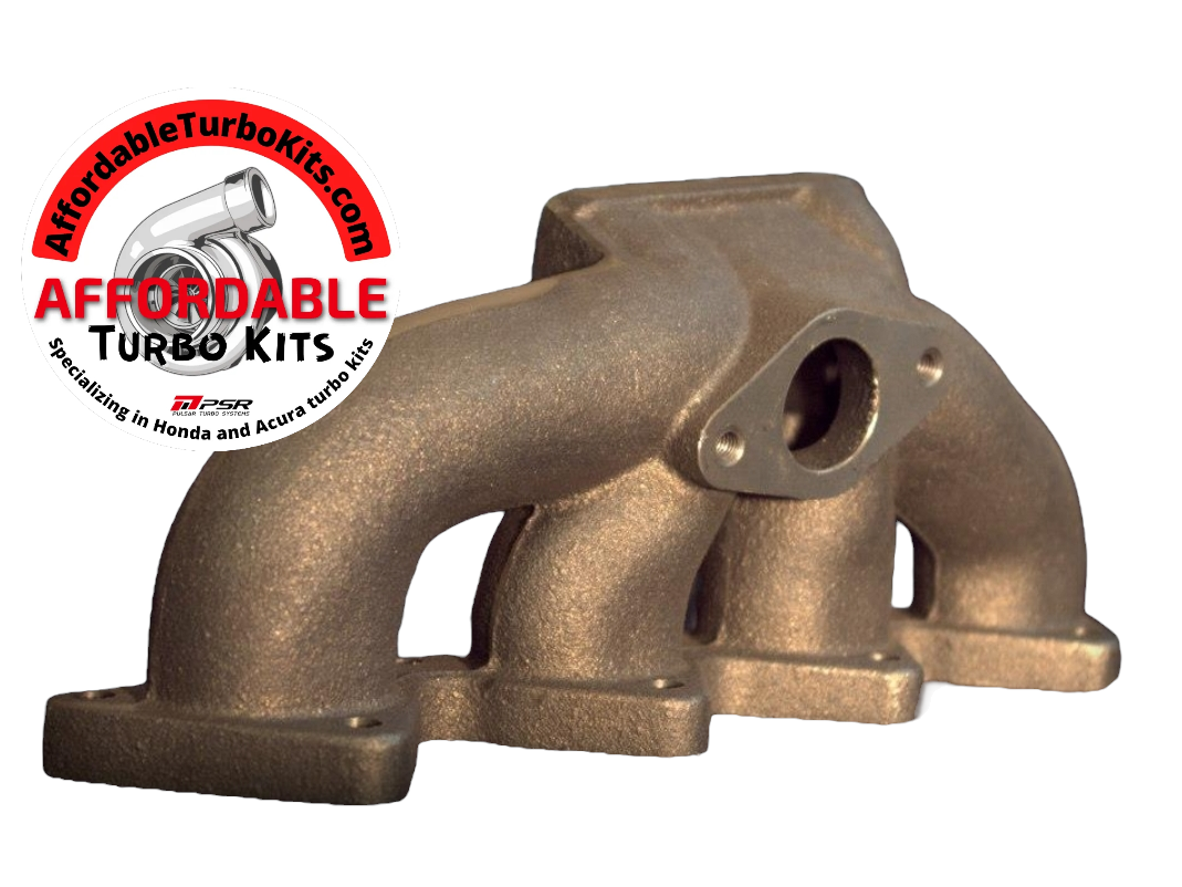 D Series D16 D15 Cast Iron Turbo Manifold T3 38mm 2 bolt AC PS Friendly