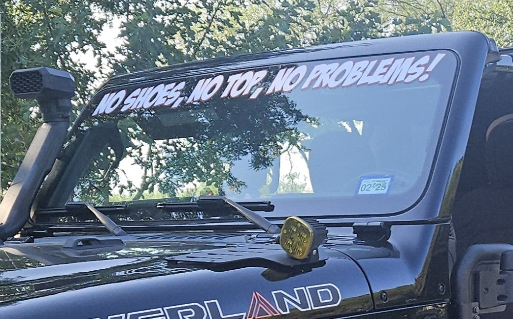 NEW! Custom Windshield Banner (Design your own decal)