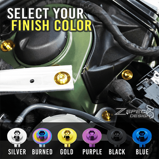 ZSPEC "Stage 2" Dress Up Bolts® Fastener Kit for '14-19 BMW 435i F32 3.0T, Titanium