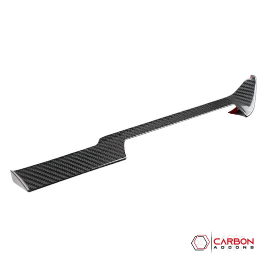 2026+ C8 Corvette Real Carbon Fiber AC Control Trim Cover | Chrome Delete
