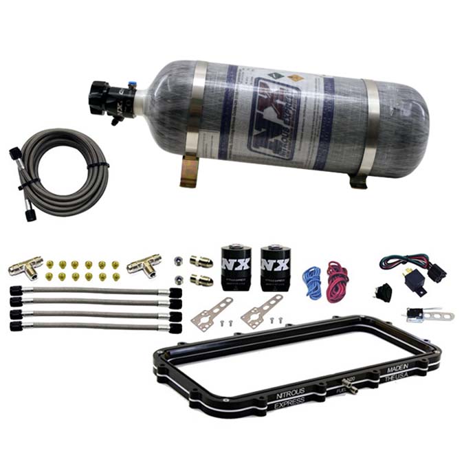 Nitrous Express Holley High Ram Plenum Plate System W/ 12lb Bottle NX-20940-12