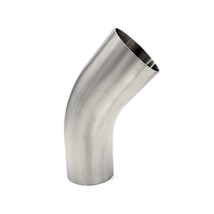 2.500" 16ga 45° Mandrel Bend w/ 2" Tangents - (3.750" CLR) - Brushed Finish - 304 Stainless