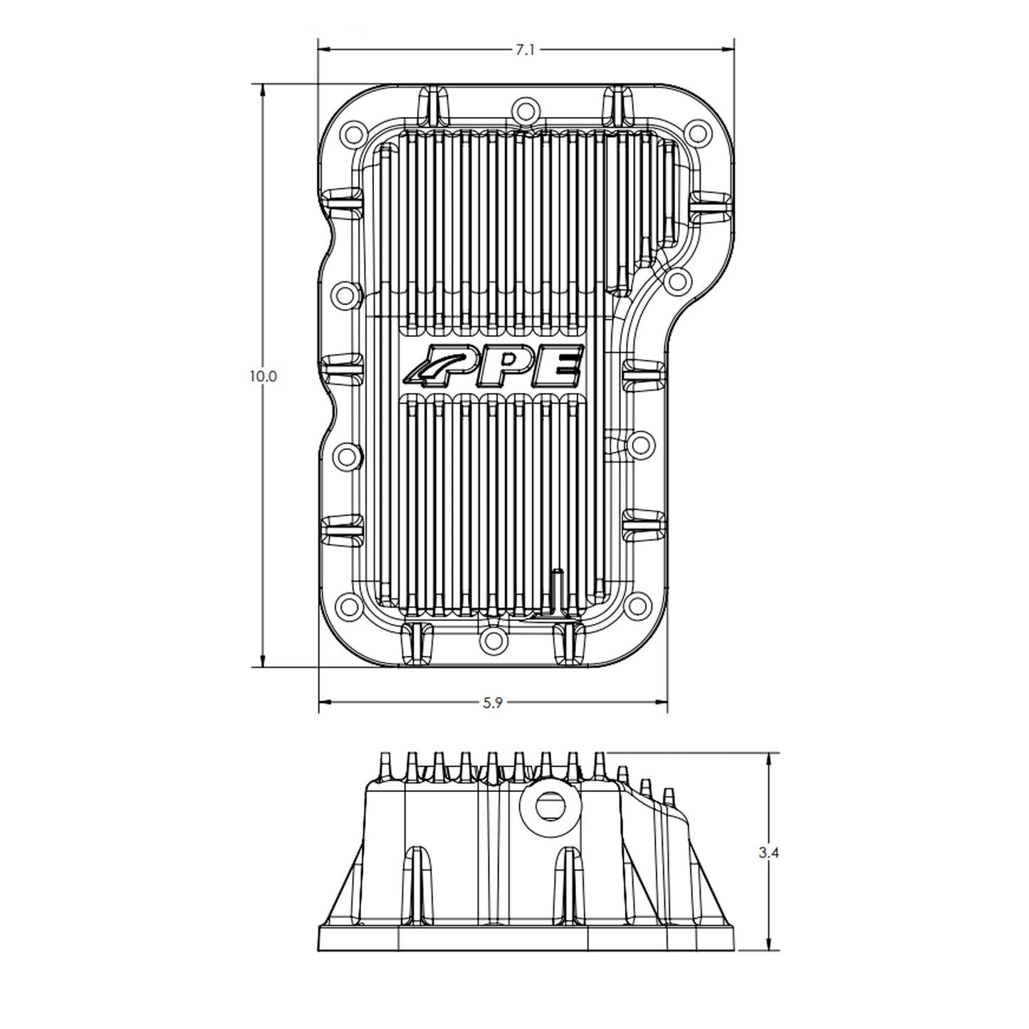 2018-2023 Jeep JL 2.0L Heavy-Duty Cast Aluminum Engine Oil Pan ppepower