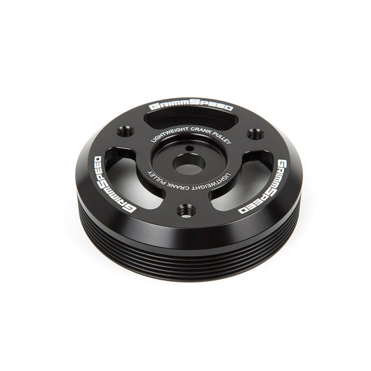GrimmSpeed Lightweight Crank Pulley - Black - 2015-21 Subaru WRX, 2013-21 Subaru BRZ GRM095023