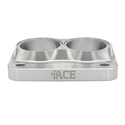 Transition Turbo Flange - Divided T4 to Dual 1-1/2" NPS (1.900" OD) - 304 Stainless