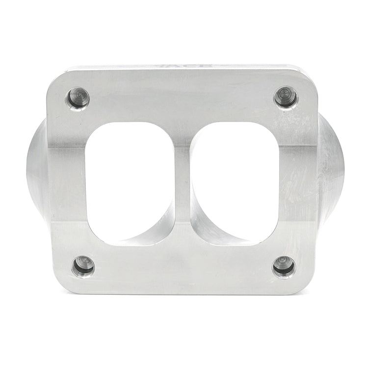Transition Turbo Flange - Divided T4 to Dual 2.500" OD Tube - 304 Stainless