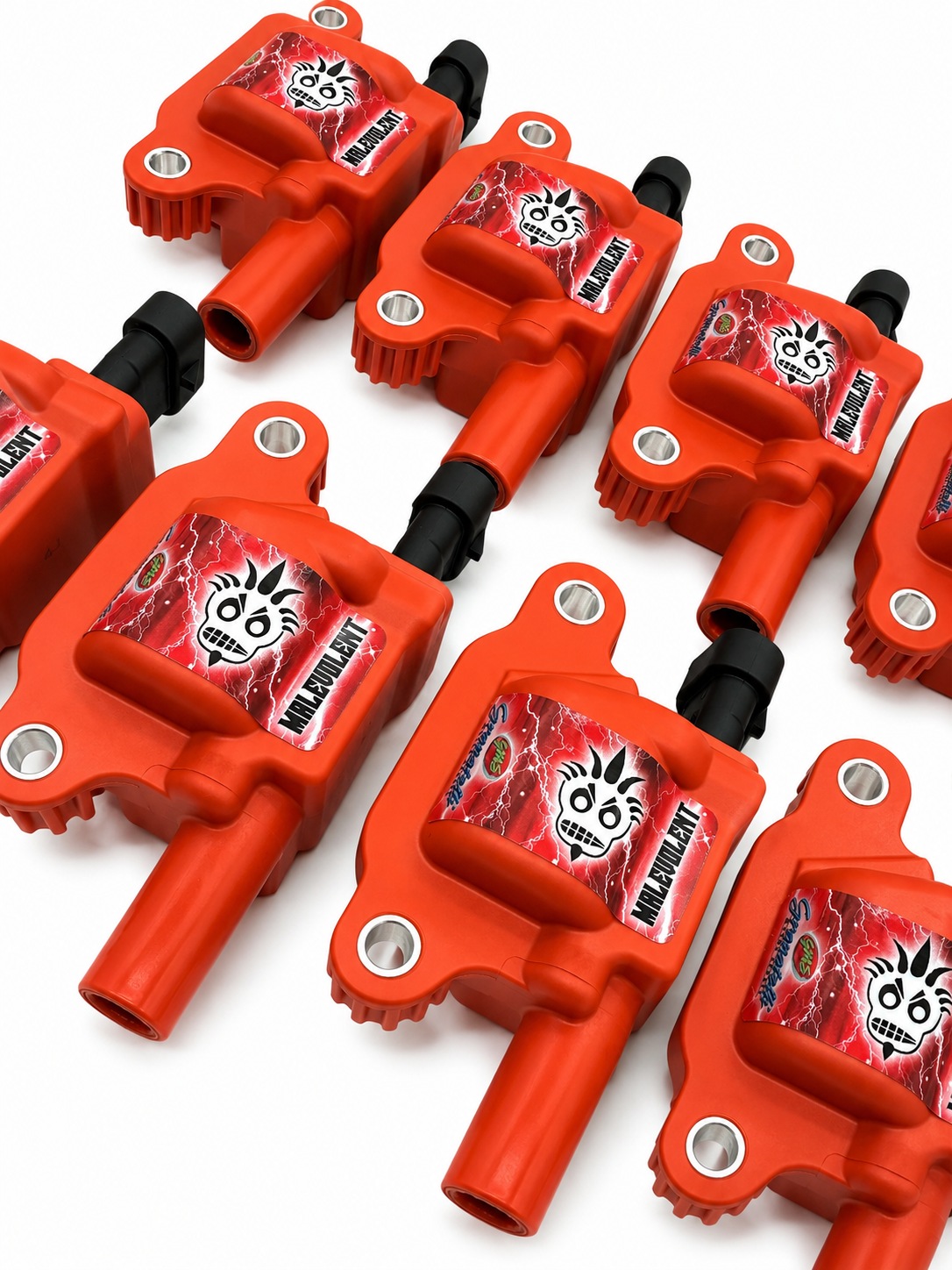 Granatelli 2005–2017 GM LS2/LS3/LS7/LS9/LSA 85K Malevolent Red Coil Pack Set – 28-0513-CPRM