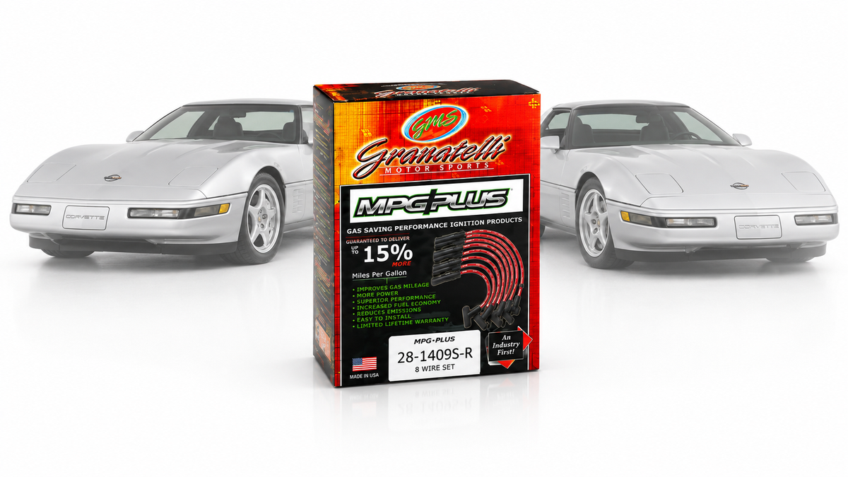 Granatelli 0-Ohm Red Performance Spark Plug Wires for 1992 Chevrolet Corvette 5.7L LT1 – 28-1409S-R