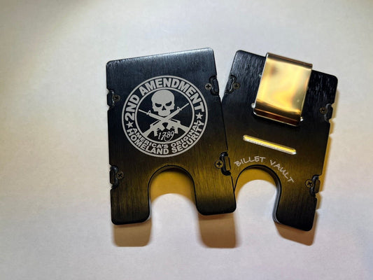 2nd Amendment Homeland Security - BilletVault Aluminum Wallet