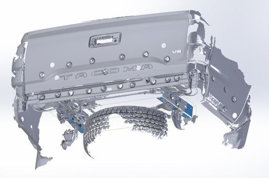 3D Scan: 2016-2023 Toyota Tacoma Rear Bumper (TRD Off-Road)
