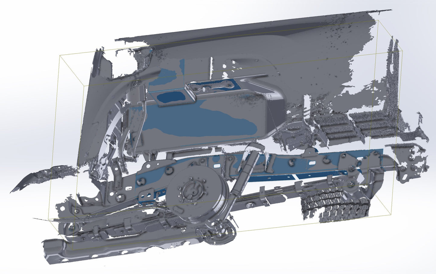3D Scan: 2016-2023 Toyota Tacoma Rear Wheel Well and Suspension (TRD Off-Road)