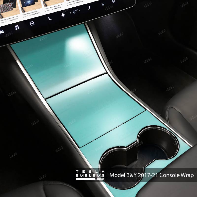 3M Satin Key West | Tesla Center Console Wrap Kit | Model Y ’19-20