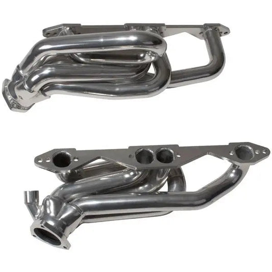 Chevrolet GM Truck SUV 5.0 5.7 1-5/8 Shorty Exhaust Headers Polished Silver Ceramic 96-99