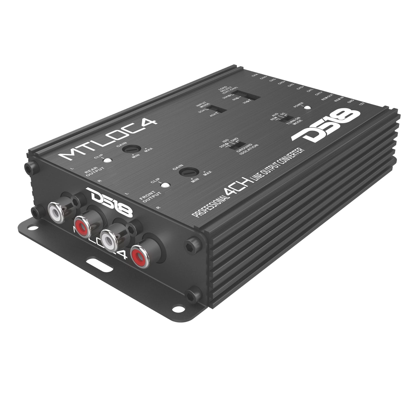 4-Channel High-to-Low Level Line Output Converter with Remote Turn-On