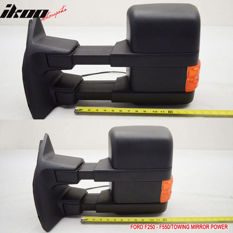 1999-2007Â F250 Side View Towing Mirror Power Dual Arm Pair Non Heated