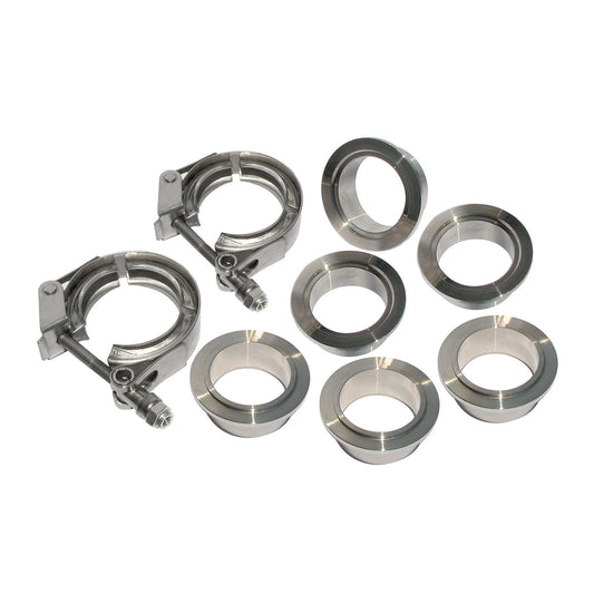 QR 304 Stainless Steel V-Band - 8 Piece Set (2C 3M 3F) (Built To Order) ppepower