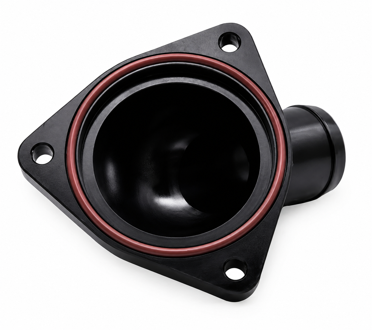Granatelli GM LT 5.3L/6.2L Black Billet Thermostat Housing w/ 180°F Thermostat – 530180B