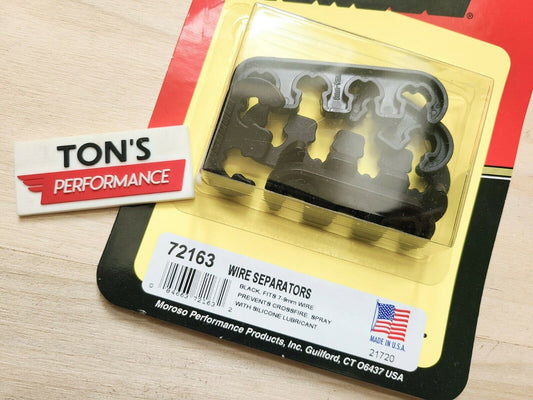 Moroso Ignition Spark Plug Wire Loom/Separators 7-9mm Polymer BLACK / RED / BLUE