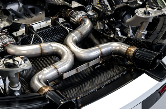 AWE Tuning Performance Exhaust for McLaren 720S - Diamond Black Tips 3010-33050