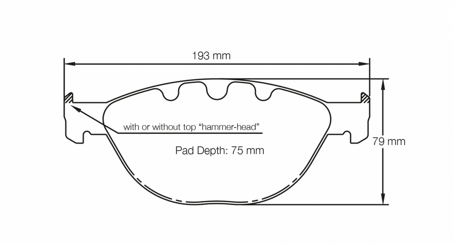 PAGID Racing Pagid Racing 8019 RSL19 Compound Brake Pads 8019-RSL19
